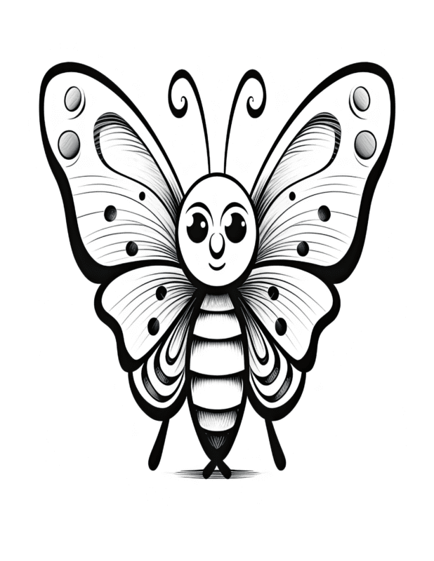 Free Butterfly Buddies Coloring Page 41 | Free Coloring Adventure