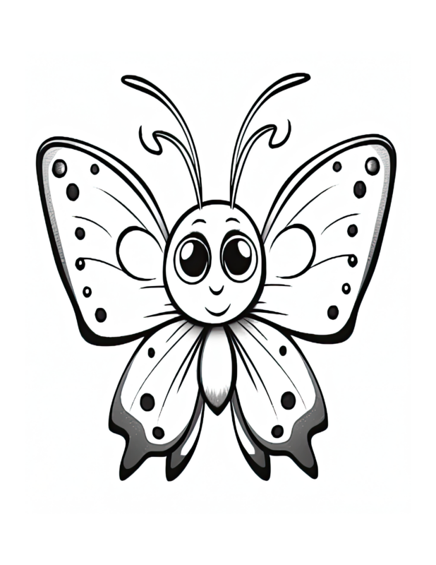 Free Printable E Butterfly Buddies Coloring Page 45 For Kids And Adults