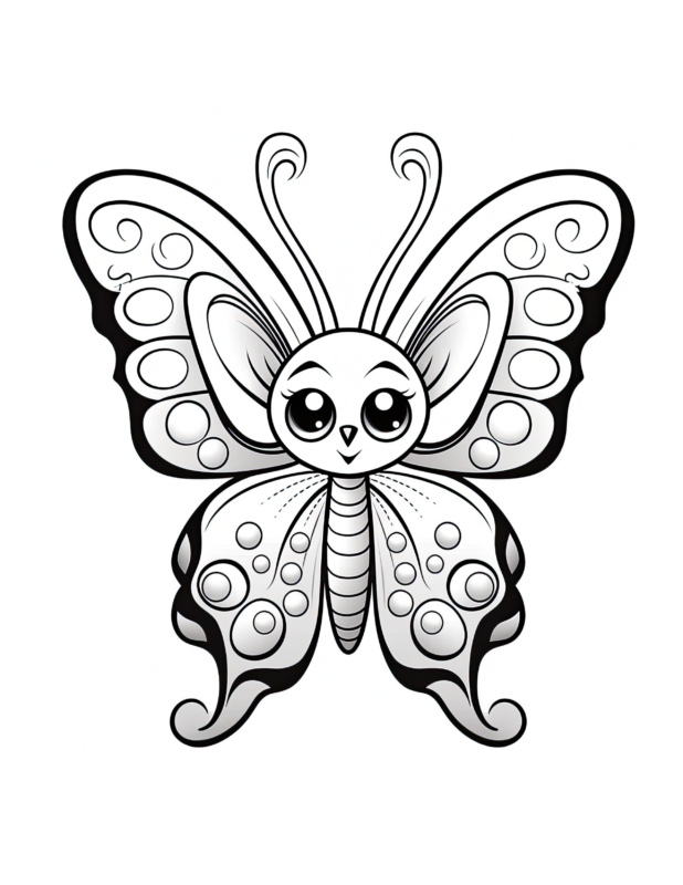 Free Printable Rainbow Rascal - Butterfly Buddies Coloring Page For ...