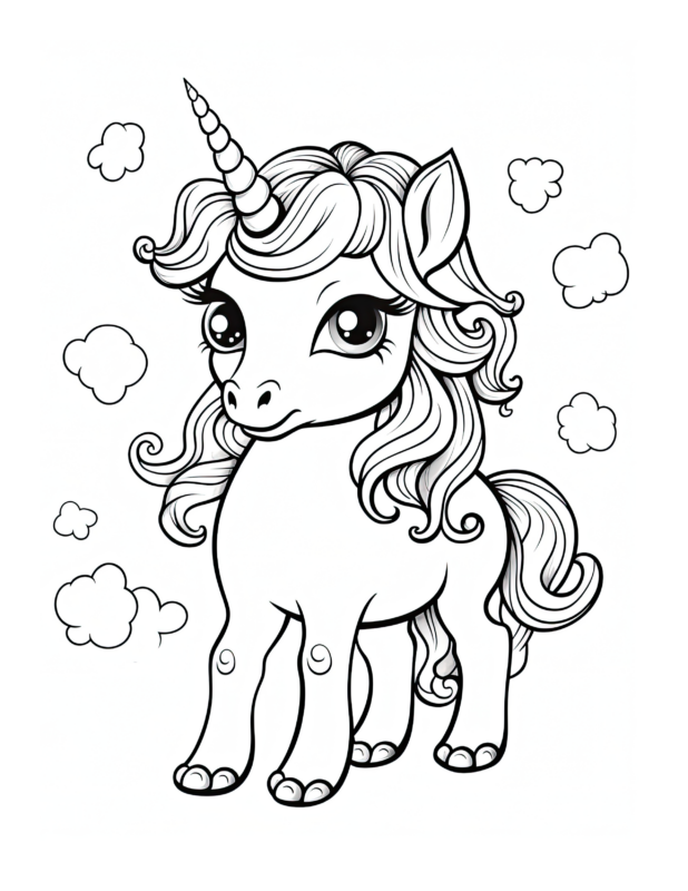 Free Printable Rainbow Fantasy - Unicorn Coloring Page For Kids And Adults