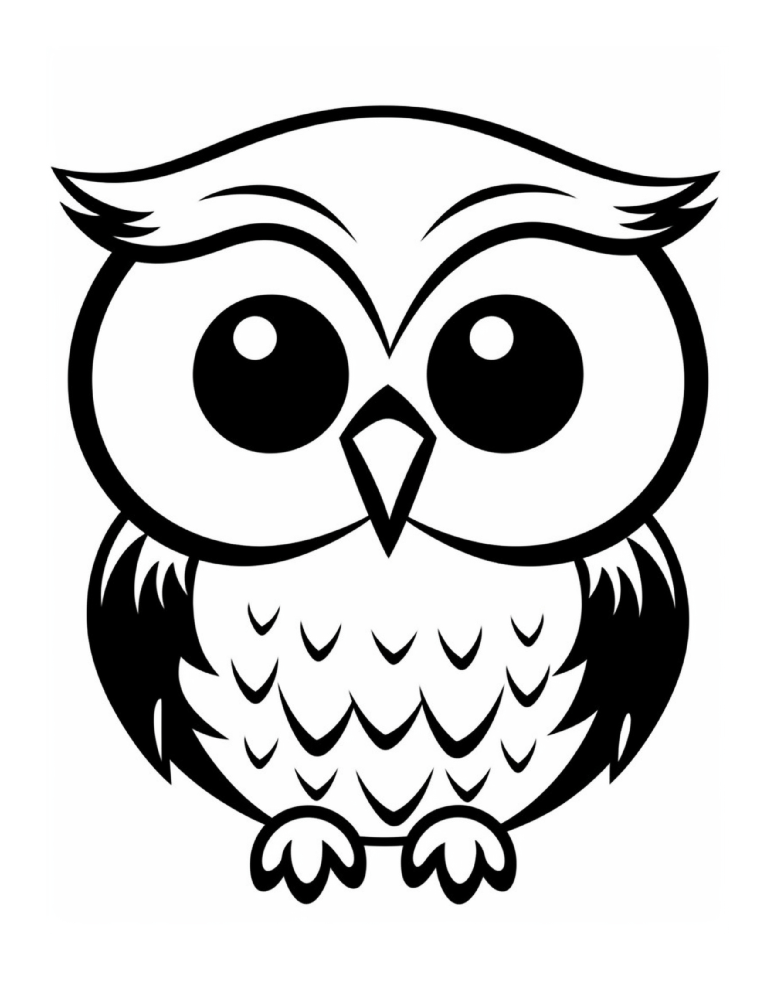 Free Printable Feathered Mystery - Owl Coloring Page For Kids And Adults