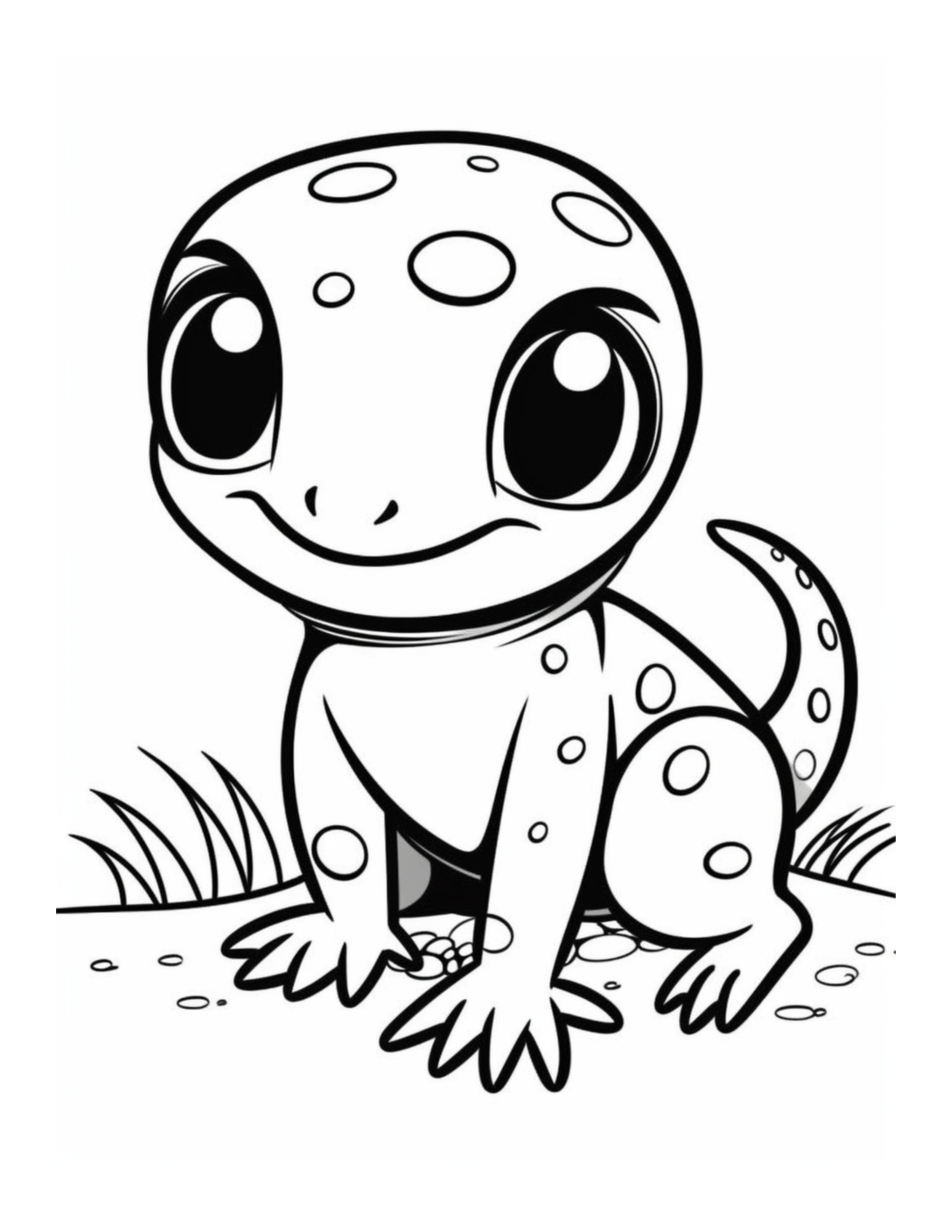 Free Printable Desert Dweller - Lizard Coloring Page For Kids And Adults