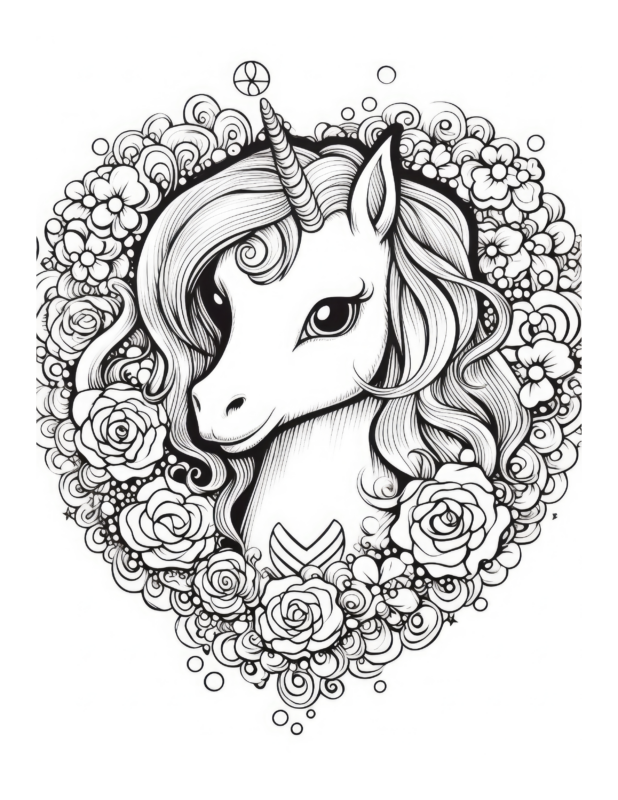 Free Unicorn Coloring Page 9 | Free Coloring Adventure