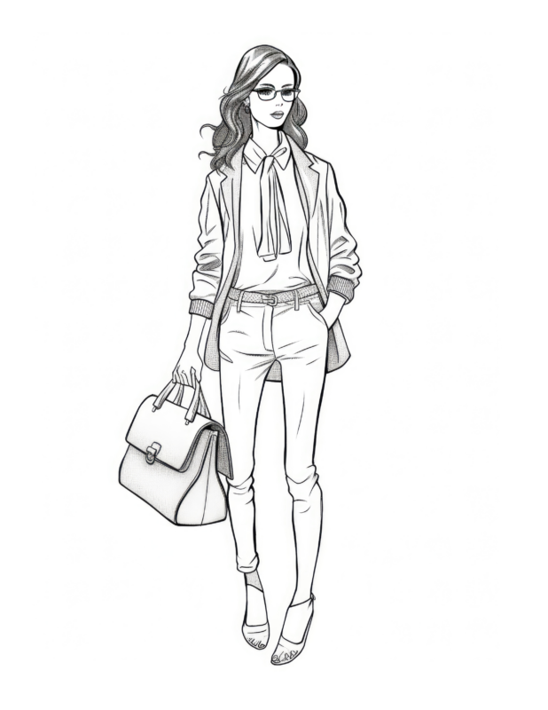 Free Printable Free Adult Fashion Coloring Page 29 For Kids And Adults