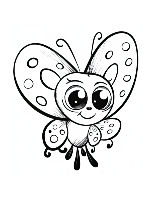 Free Printable Fluttering Friendship - Butterfly Coloring Page For Kids ...