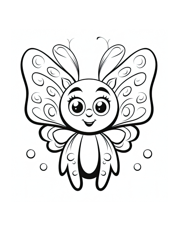 Free Printable Chuckle Butterfly Buddies Coloring Page For Kids And Adults