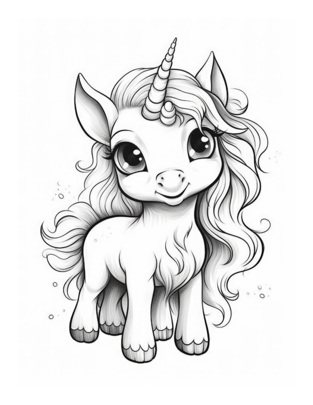 Free Printable Unicorn Wonderland - Unicorn Coloring Page For Kids And ...