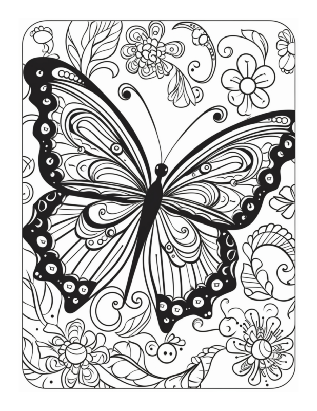 Free Country Garden Coloring Page 11 | Free Coloring Adventure