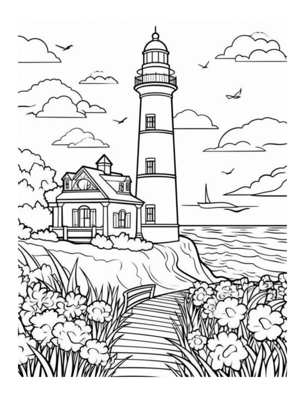Free Country Garden Coloring Page 43 | Free Coloring Adventure