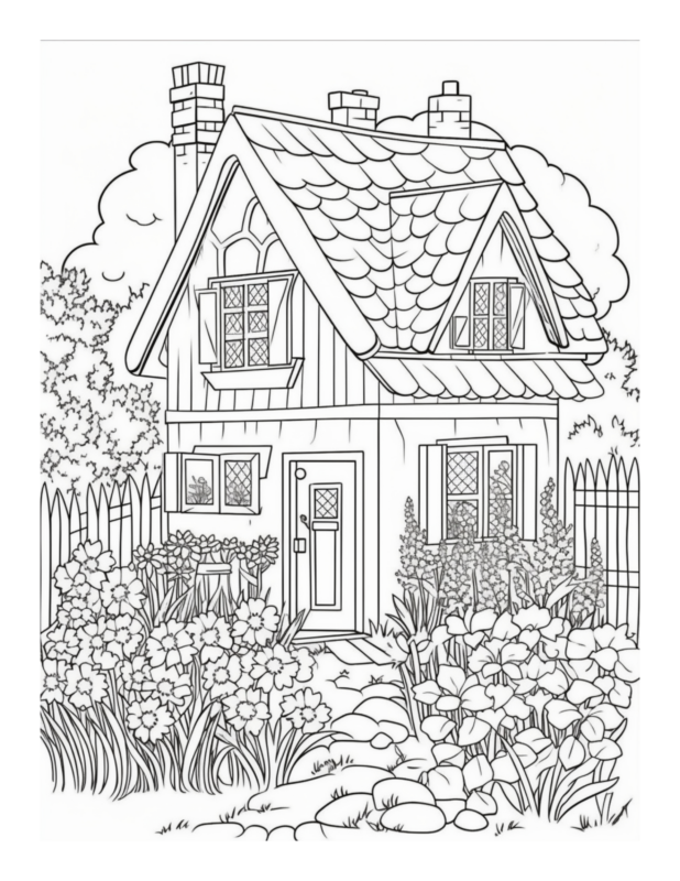 Free Country Garden Coloring Page 91 Free Coloring Ad