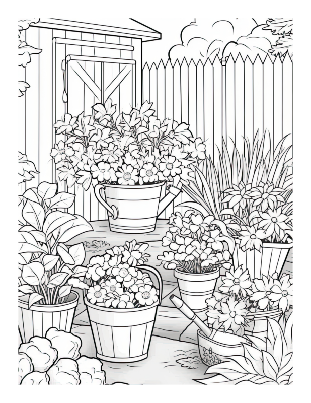 Free Country Life Coloring Page 5 | Free Coloring Adventure