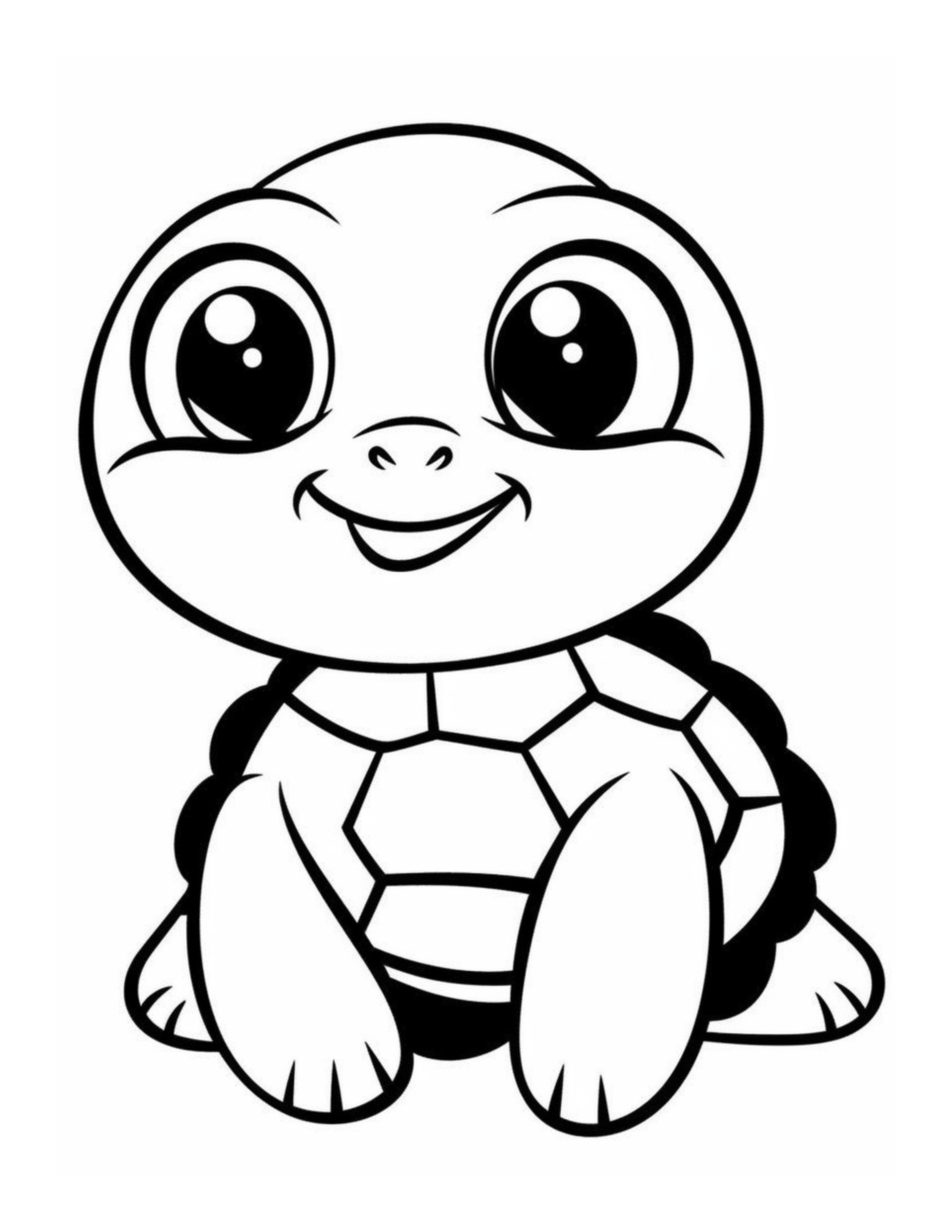 Free Printable Tiny Treasures - Turtle Coloring Page For Kids And Adults