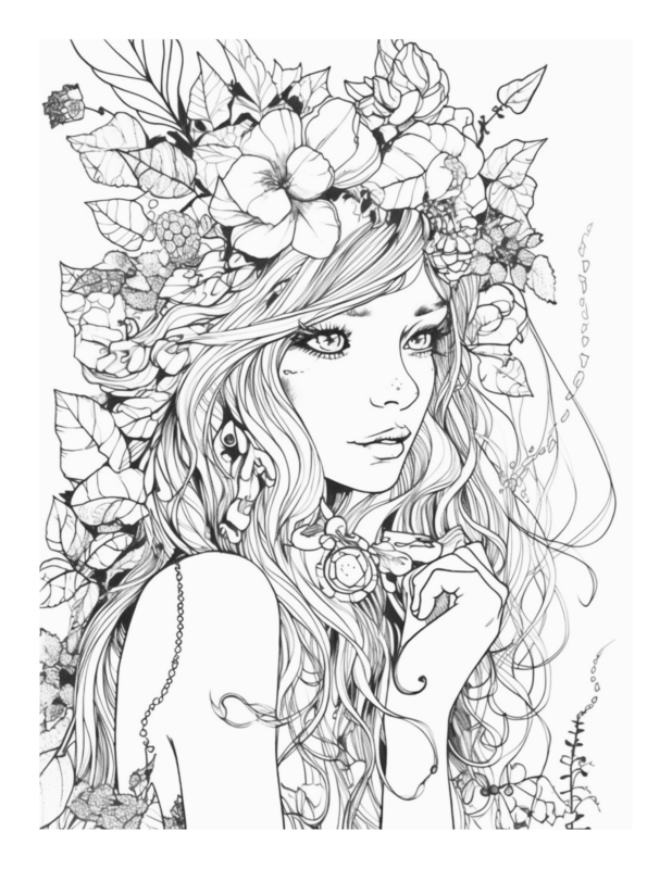 Free Enchanted Fairy Coloring Page 11 | Free Coloring Adventure