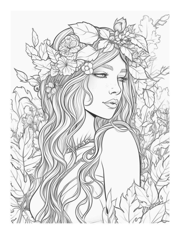 Free Printable Enchanted Creatures - Enchanted Fairies Coloring Page ...