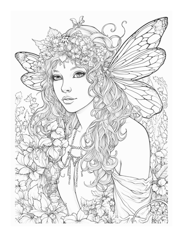 Free Printable Dreamy Adventures - Enchanted Fairies Coloring Page For ...