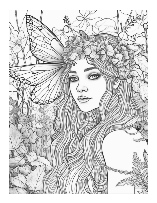 Free Printable Magical Journeys - Enchanted Fairies Coloring Page For ...