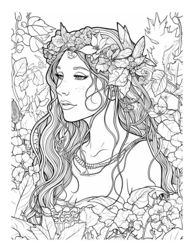 Free Printable Enchanted Forest - Enchanted Fairy Coloring Page For 