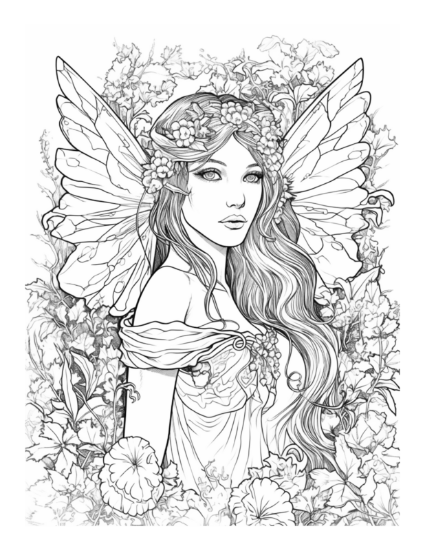 Enchanted Fairy Free Coloring Page: Ignite Your Imagination With ...