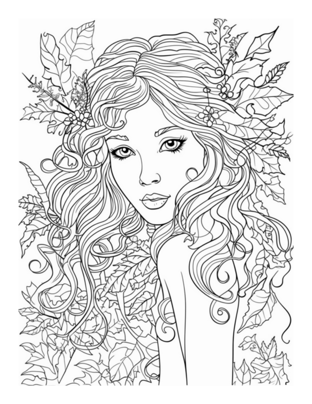 Free Enchanted Fairy Coloring Page 7 | Free Coloring Adventure