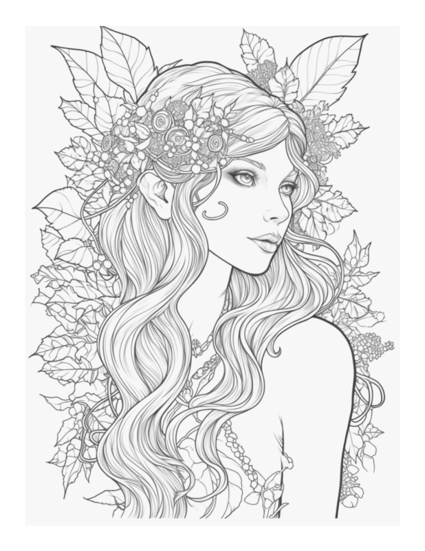 Free Enchanted Fairy Coloring Page: Awaken Your Imagination | Free ...