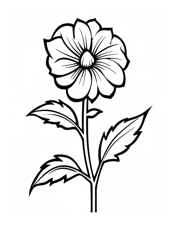 Free Flower Coloring Page 37 Free Coloring Adventure