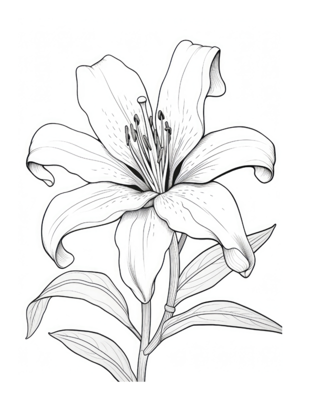 Free Flower Coloring Page 67 | Free Coloring Adventure