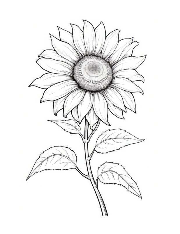 Free Flower Coloring Page 91 | Free Coloring Adventure