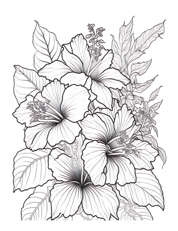 Free Flower Garden Coloring Page 47 | Free Coloring Adventure