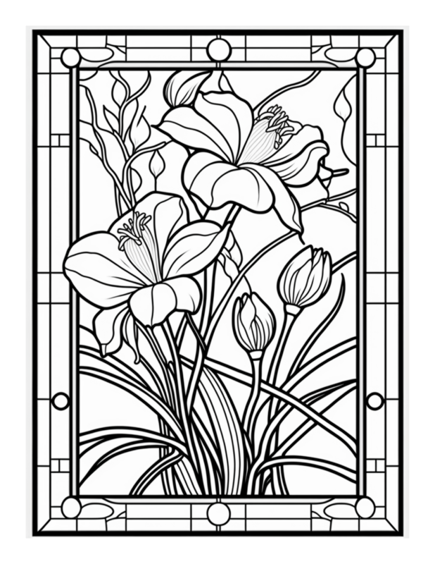 Free Printable Mosaic Magic - Stained Glass Coloring Page For Kids And ...