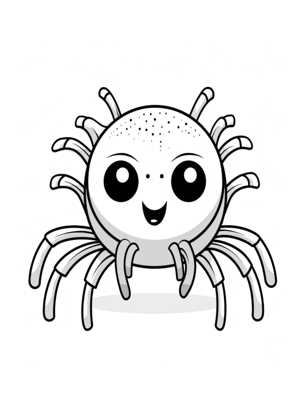 Free Printable Silken Stories - Spider Coloring Page For Kids And Adults
