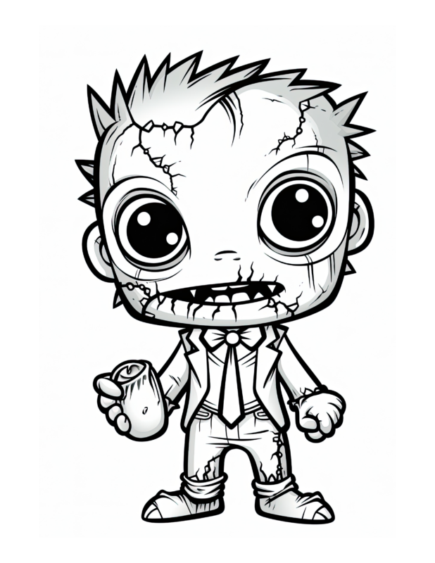 Free Printable Zombielicious - Zombie Coloring Page For Kids And Adults