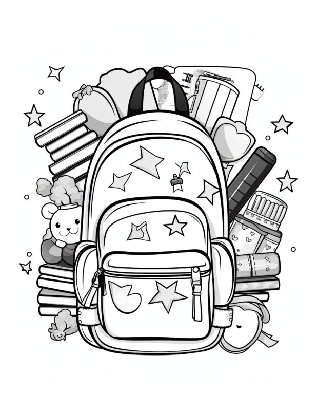 Free Back To School Coloring Page 2 | Free Coloring Adventure