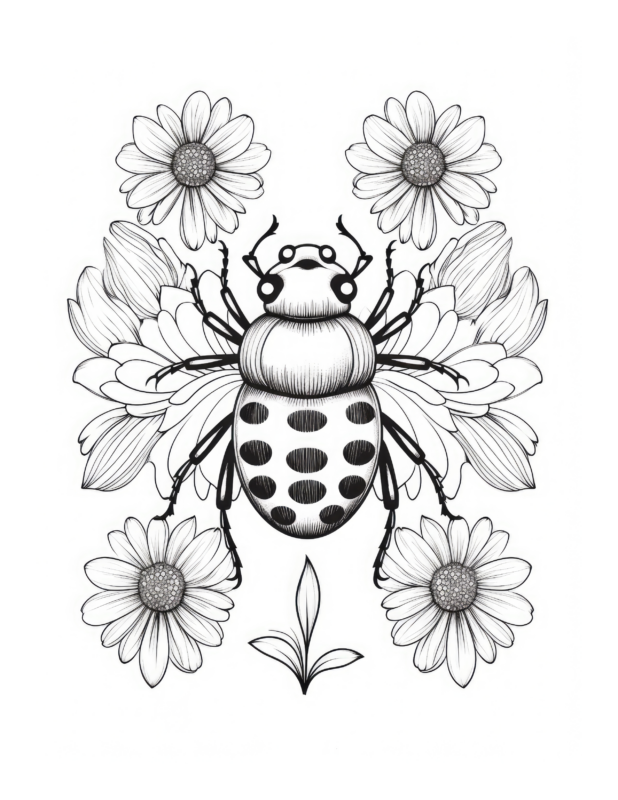 Free Printable Honey Buzz - Bee Coloring Page For Kids And Adults