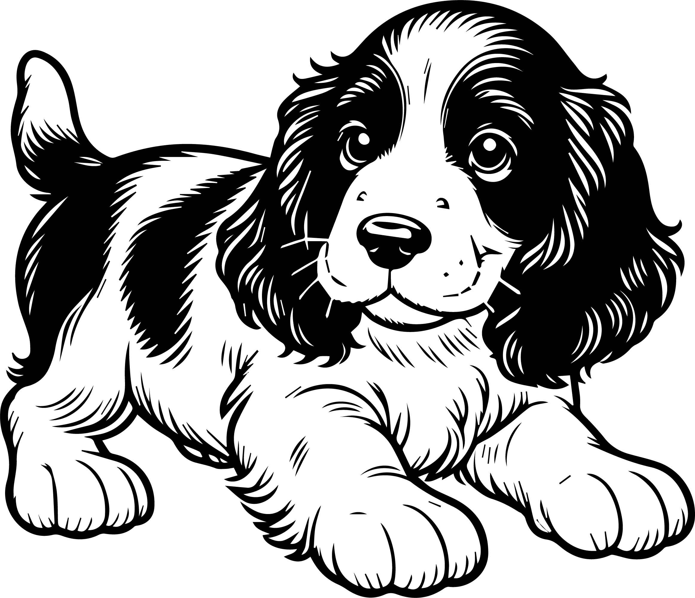 free-printable-english-springer-spaniel-puppy-coloring-page-for-kids