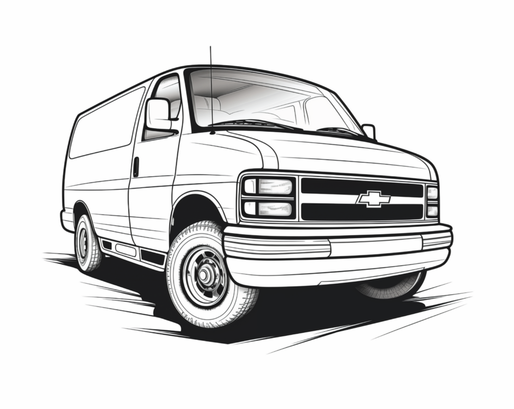 Free Printable Chevrolet Express Coloring Page For Kids And Adults